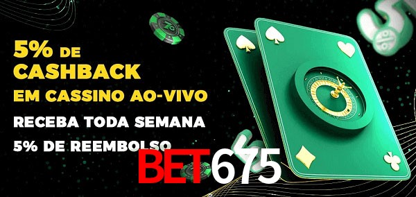 Promoções do cassino ao Vivo bet675